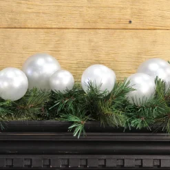 Farrisilk Silver Ball Garland, 10'