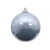 Farrisilk Silver Candy Apple Ball Ornament, 4"