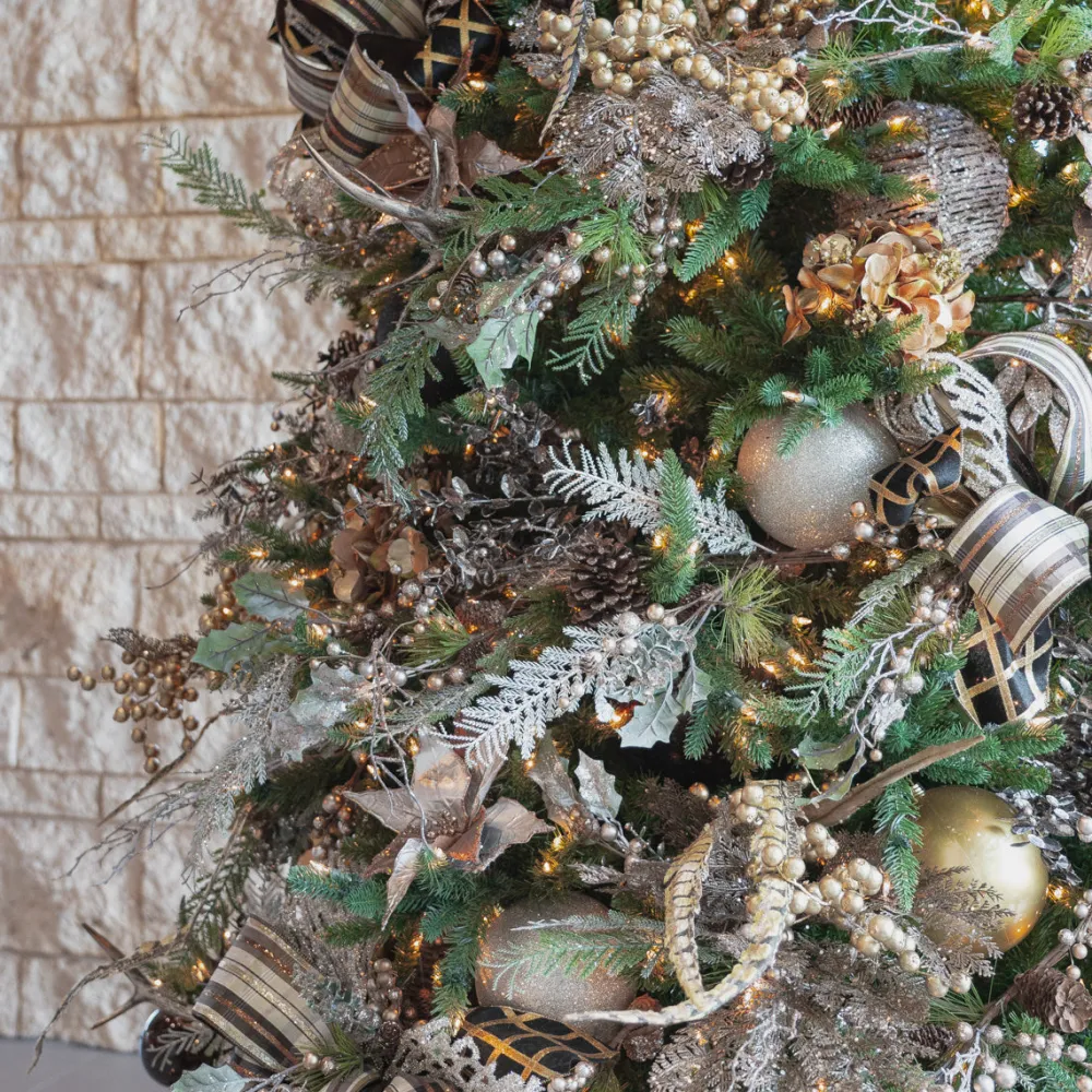 Farrisilk Silver Glitter Ball Ornament, 4"