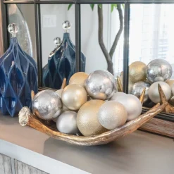 Farrisilk Silver Matte Ball Ornament, 8"