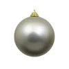 Farrisilk Silver Matte Ball Ornament, 6"