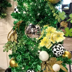 Farrisilk Silver Shiny Ball Ornament, 6"