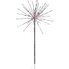 RAZ Silver Starburst with Red, White and Blue Lights Stake, 4'