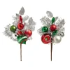 RAZ Silver Tinsel Ornament Pick