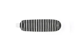 Happy Everything Skinny Oval Black Stripe Mini Entertaining Platter by !