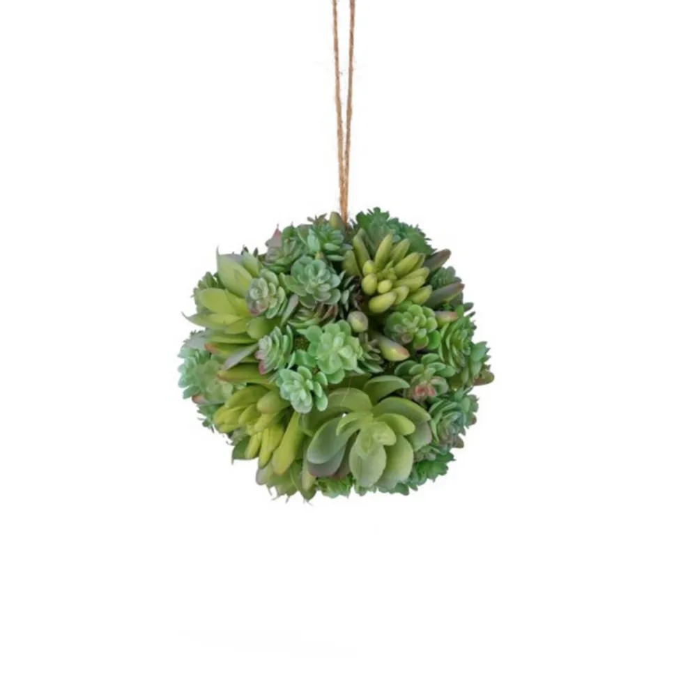 Regency Small Gray and Green Succulent Orb