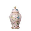 Park Hill Small Imperial Chinoiserie Ginger Jar, Pink