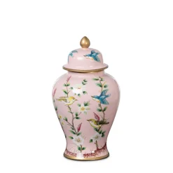 Park Hill Small Imperial Chinoiserie Ginger Jar, Pink