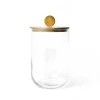 Happy Everything Small Wooden Lid Glass Jar by !