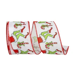 Reliant Ribbon Sneaky Green Monster Ribbon, 2.5" X 10YD