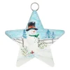 The Round Top Collection Snowman & Fence Star Charm