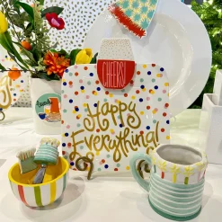 Happy Everything Sparkle Cake Shaped Mug by !
