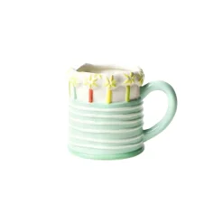 Happy Everything Sparkle Cake Shaped Mug by !