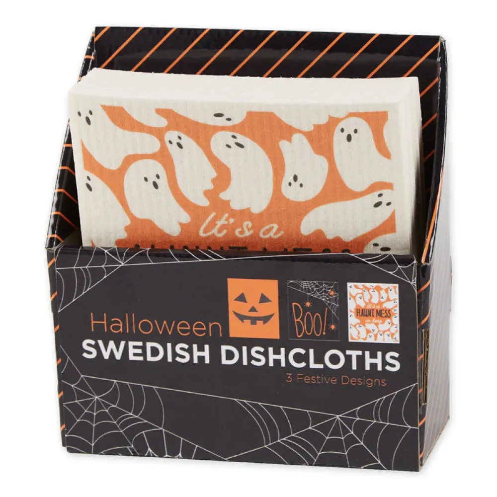Design Imports Spooky Swedish Dishcloth