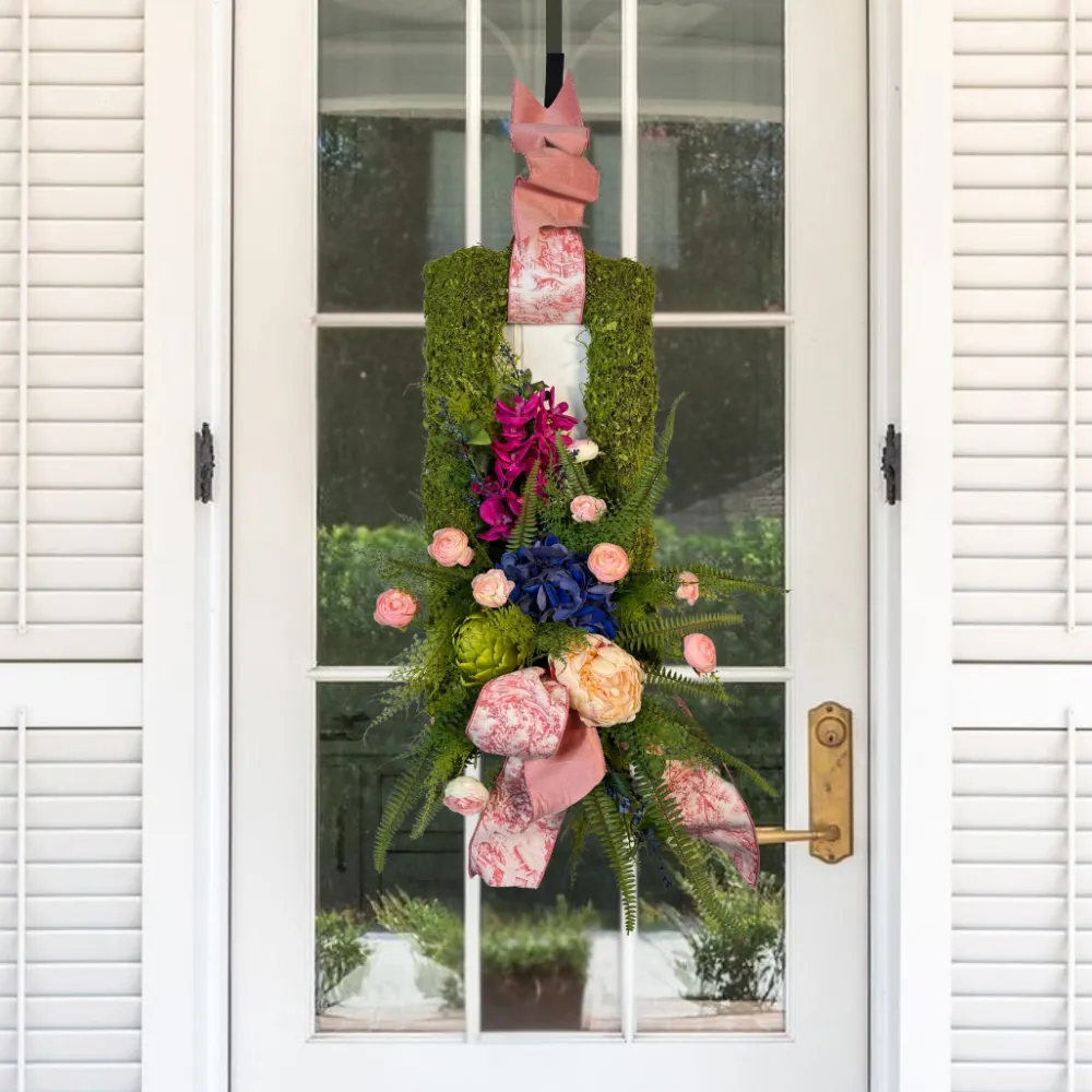 Miss Cayce's Spring Bloom Moss Wreath