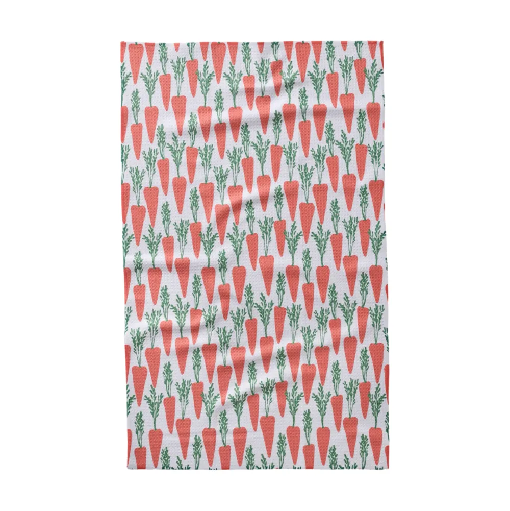 Geometry Spring Carrot Hill Tea Towel