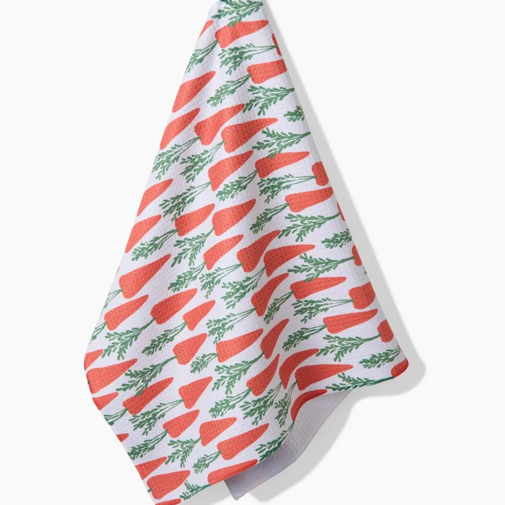 Geometry Spring Carrot Hill Tea Towel