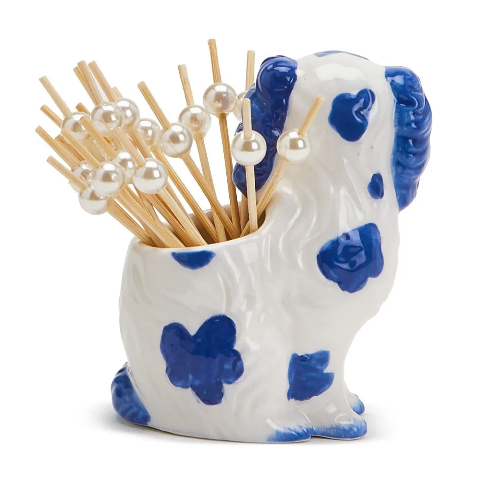 Two's Company Staffordshire Dog Toothpick Holder