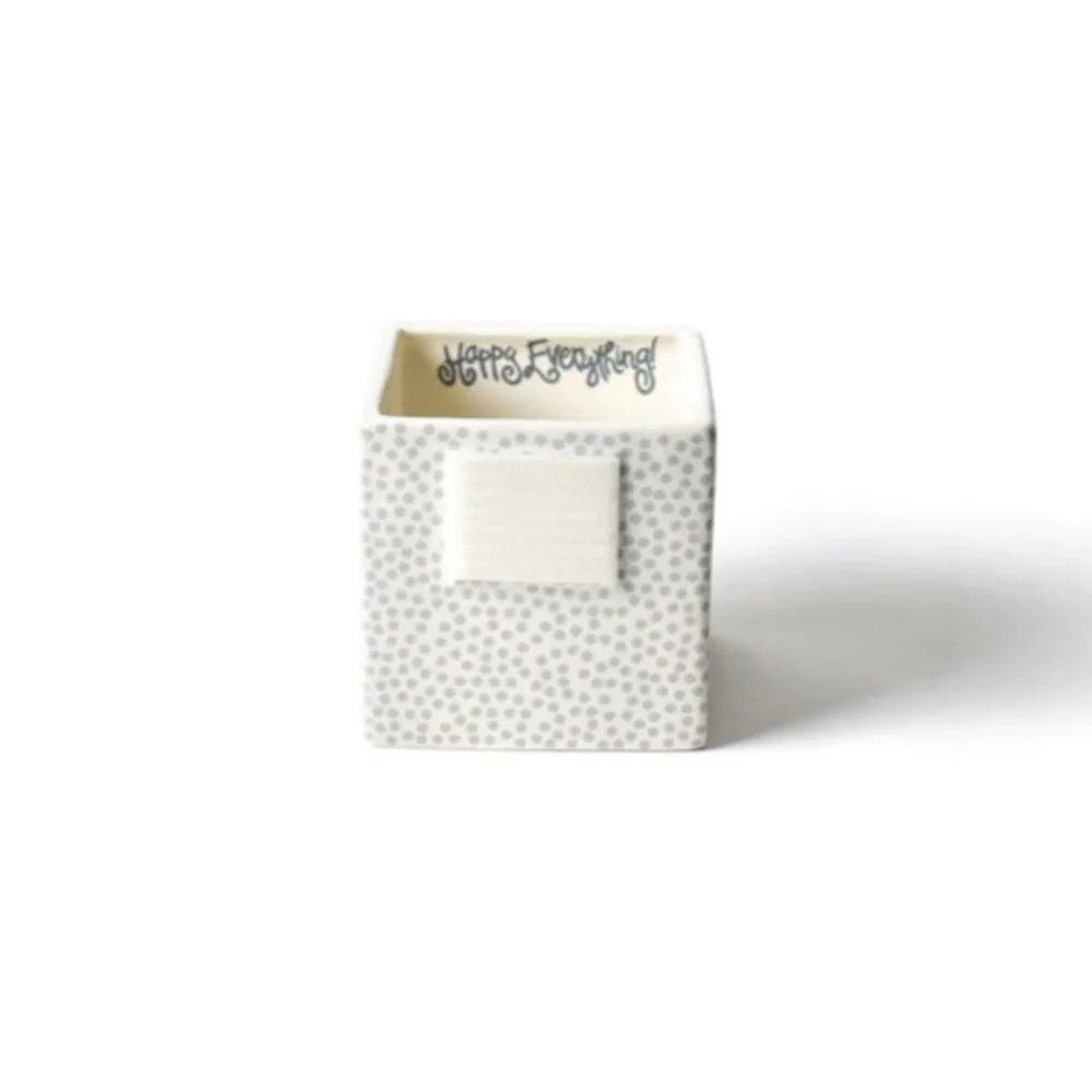 Happy Everything Stone Mini Dot Small Nesting Cube by !