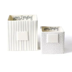 Happy Everything Stone Mini Dot Small Nesting Cube by !
