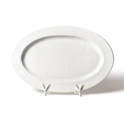 Happy Everything Stone Small Dot Big Oval Platter by !