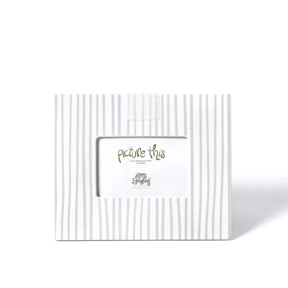 Happy Everything Stone Stripe Mini Frame by !