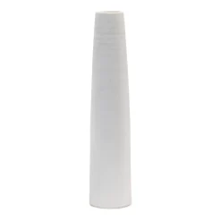 Melrose Stoneware Vase, White