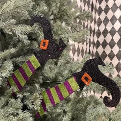 Craig Bachman Striped Glitter Witch Legs