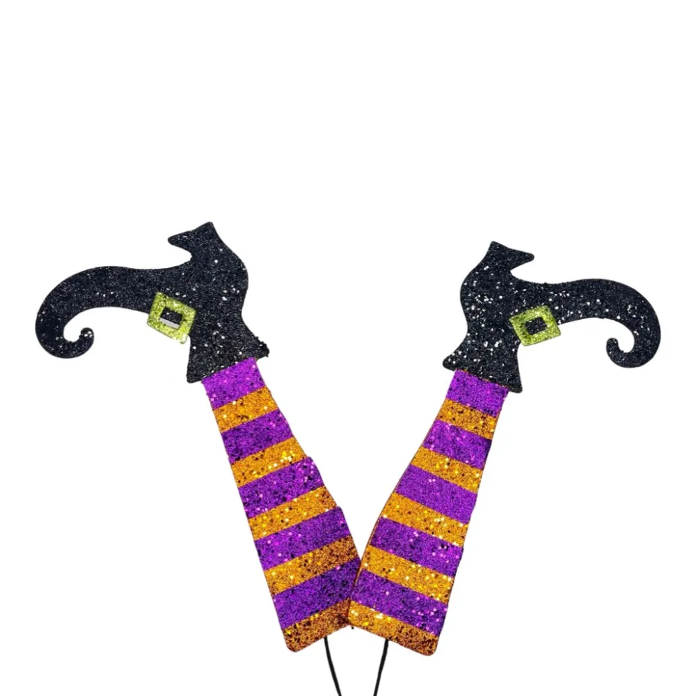 Craig Bachman Striped Glitter Witch Legs