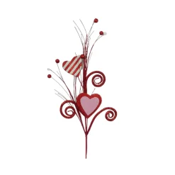 Liberty Floral Stripe Heart Spray