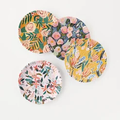 180 Degrees Summer Floral "Paper" Plate Set