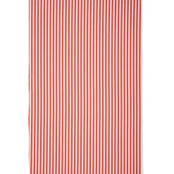 Geometry Summer Stripe Red Tea Towel