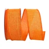 Reliant Ribbon Tangerine Linen Ribbon, 1.5" X 10YD