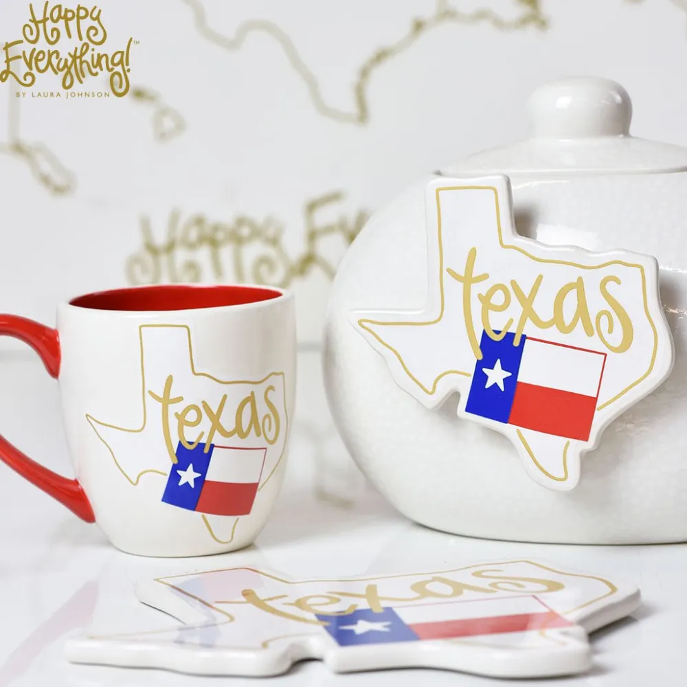 Happy Everything Texas Motif Mug by !