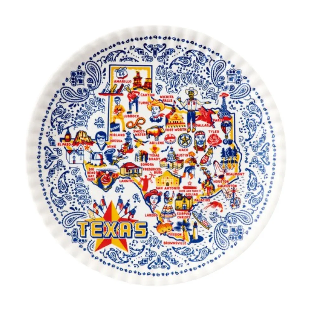 180 Degrees Texas State Plate