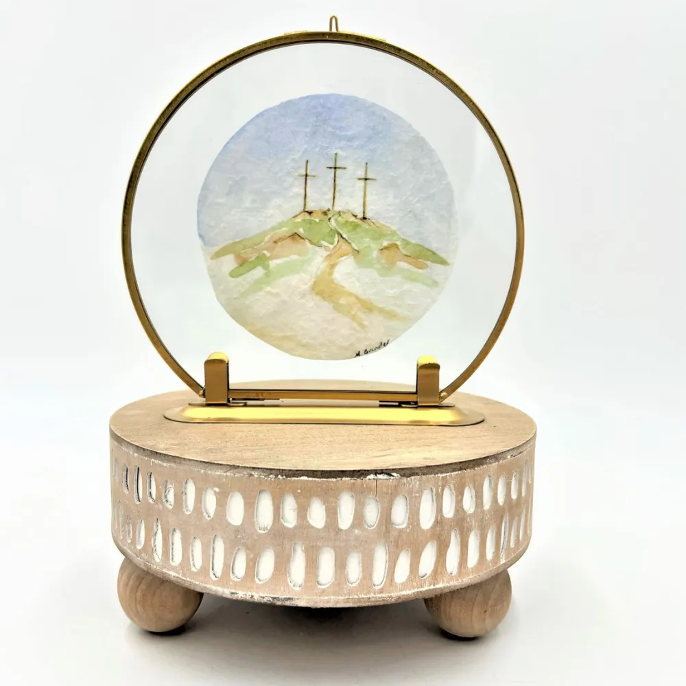 Trade Cie Three Crosses Framed Table Art