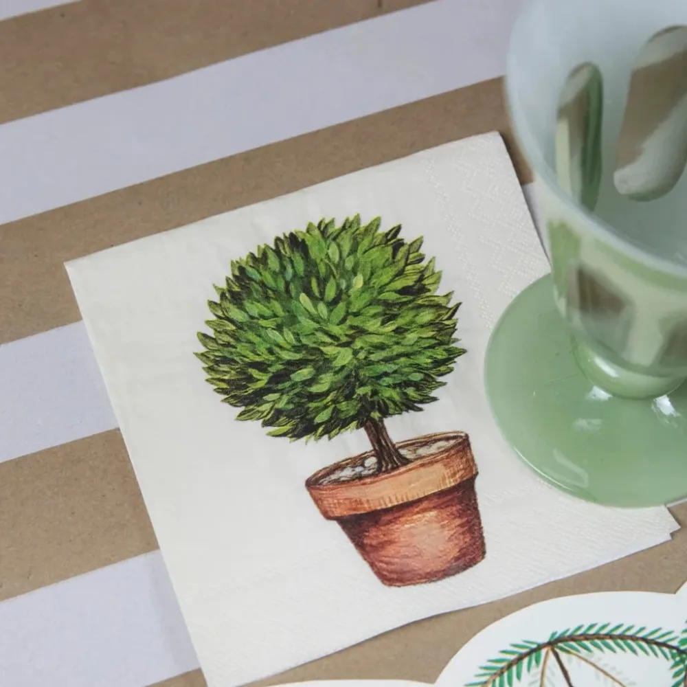 Hester & Cook Topiary Cocktail Napkin Set