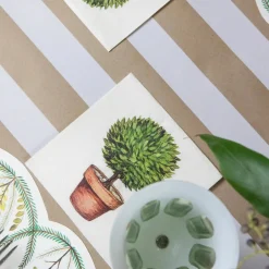Hester & Cook Topiary Cocktail Napkin Set