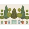 Hester & Cook Topiary Garden Placemat Set