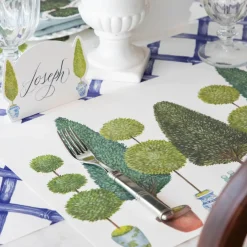 Hester & Cook Topiary Garden Placemat Set