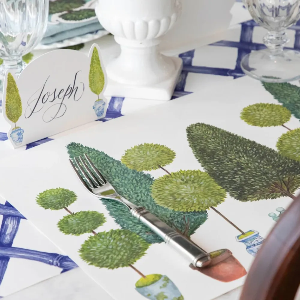 Hester & Cook Topiary Garden Placemat Set