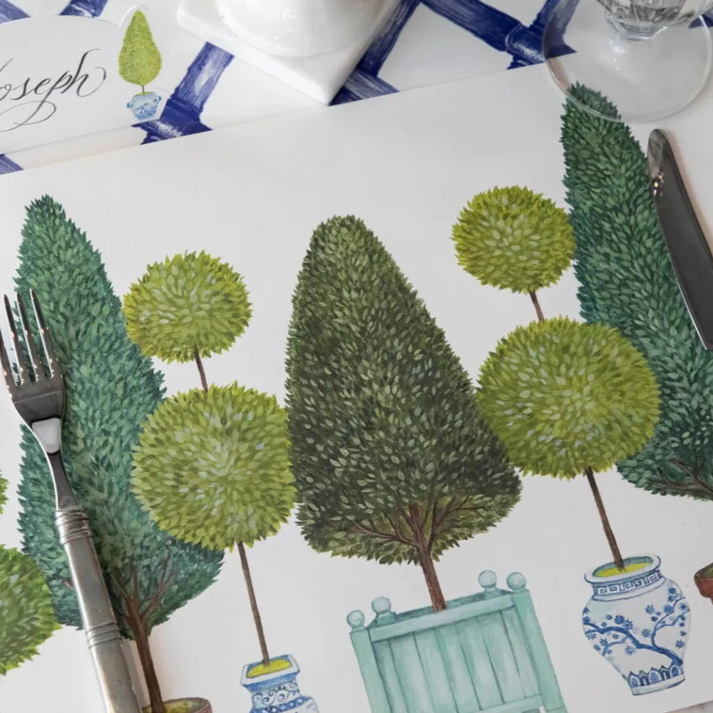 Hester & Cook Topiary Garden Placemat Set