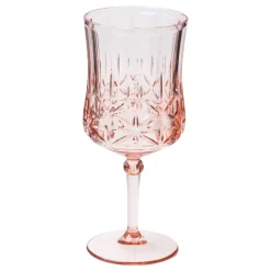 Sophistiplate Traditional Stemmed Wine Glass, Blush