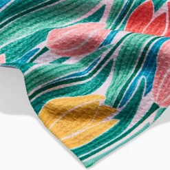 Geometry Tranquil Tulips Bar Towel