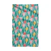 Geometry Tranquil Tulips Tea Towel