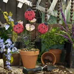 The Round Top Collection Triple Lady Bug Stake