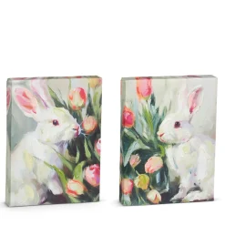 RAZ Tulip Rabbit Wall Art