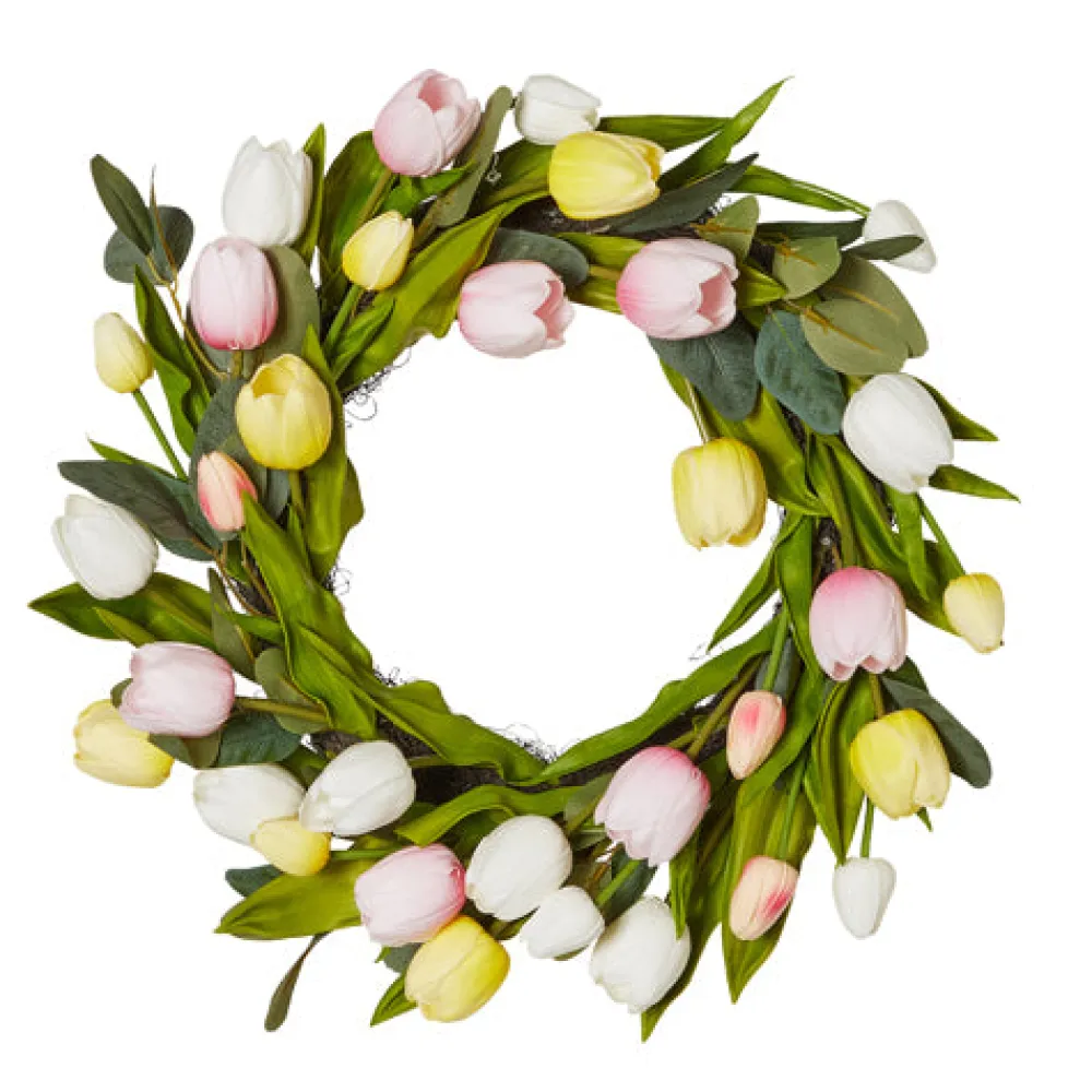RAZ Tulip Wreath, 22"