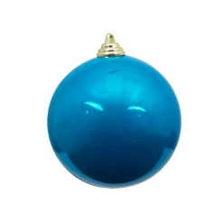 Farrisilk Turquoise Candy Apple Ball Ornament, 6"