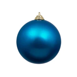 Farrisilk Turquoise Matte Ball Ornament, 4"